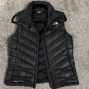 The North Face Black Quilted Down Vest for Women